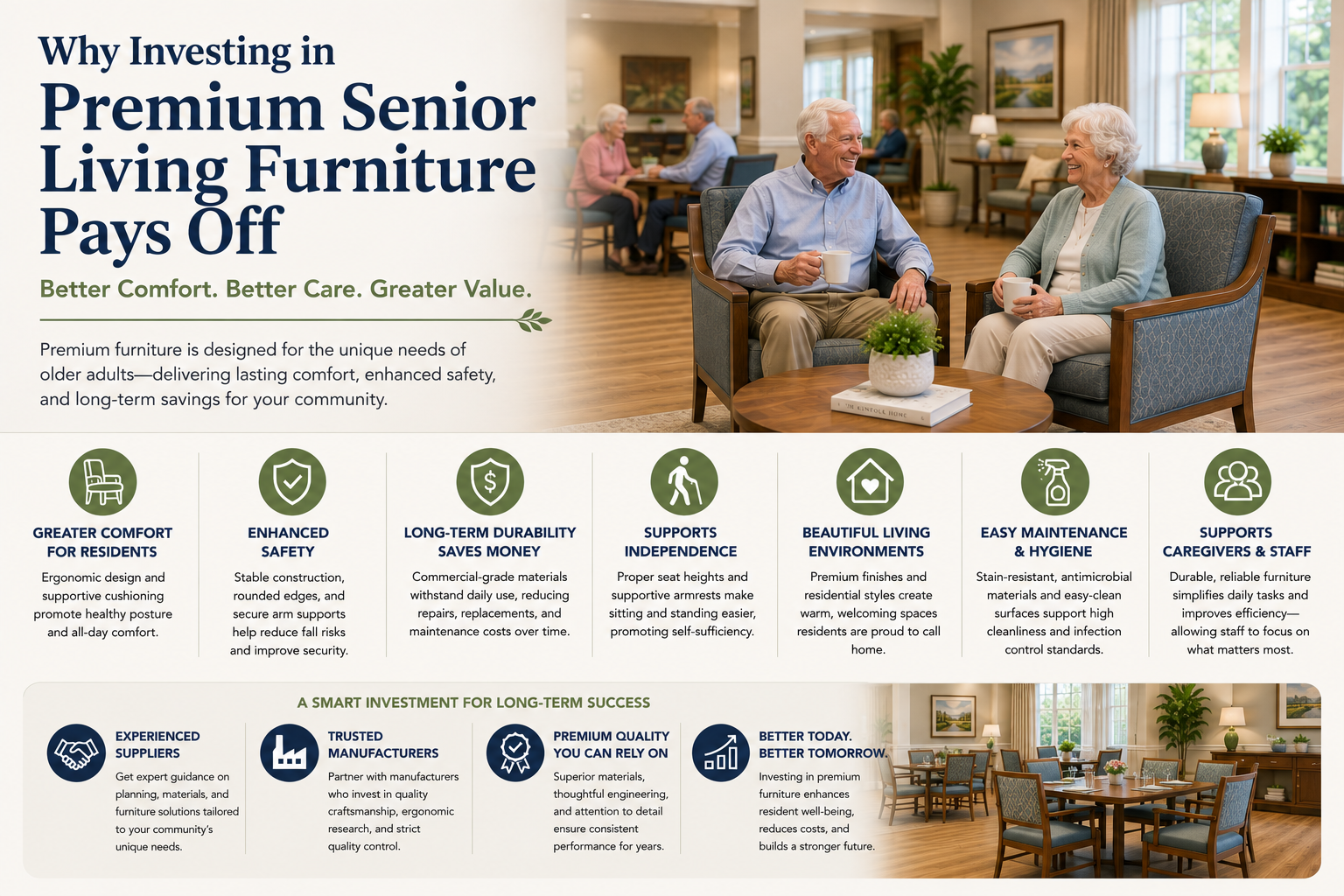 Why Investing in Premium Senior Living Furniture Pays Off