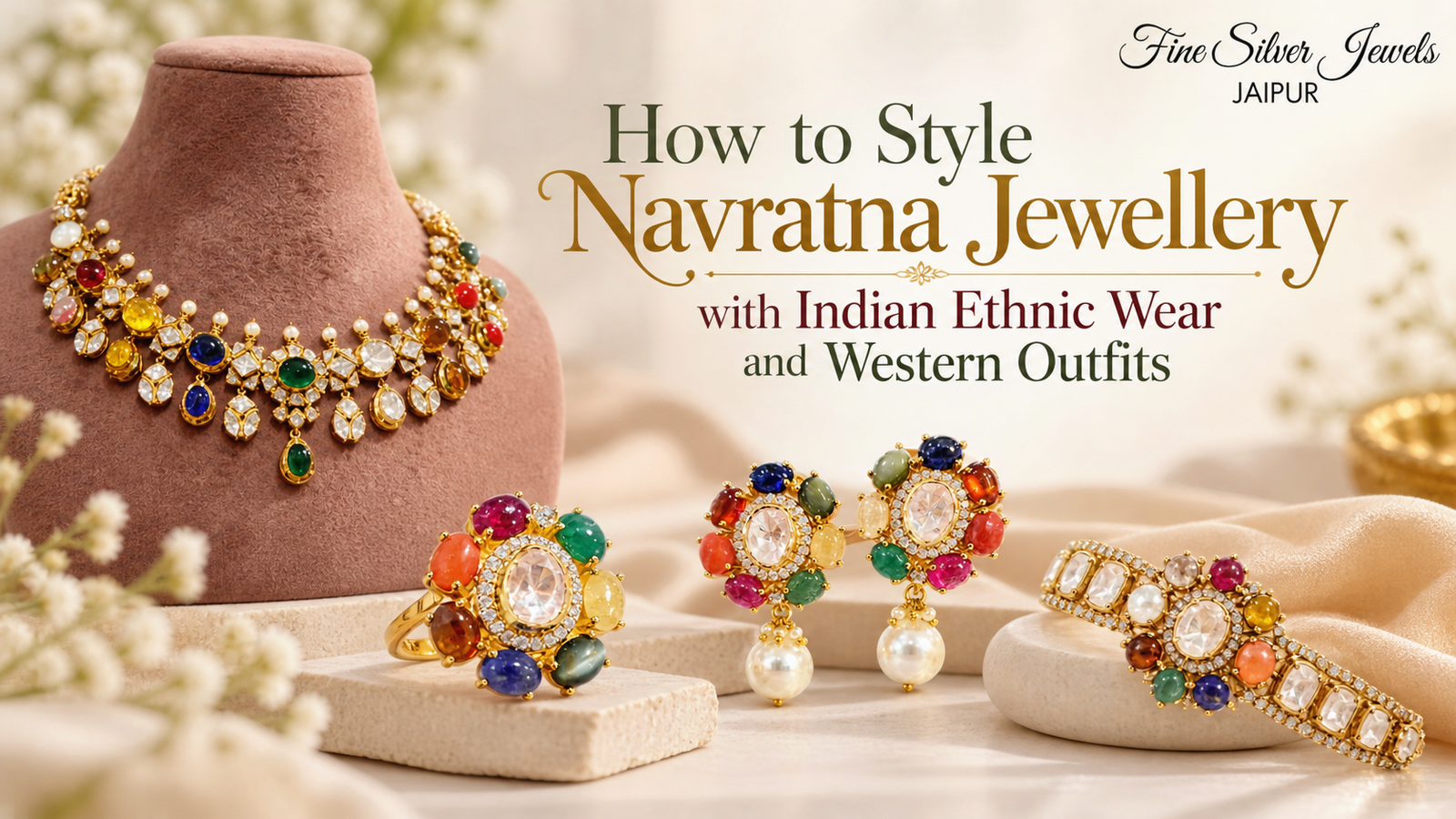 How to Style Navratna Jewellery with Indian Ethnic Wear and Western Outfits